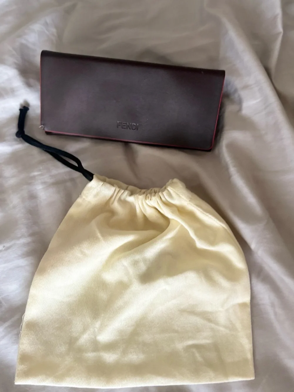 Fendi dust bag with glasses case.